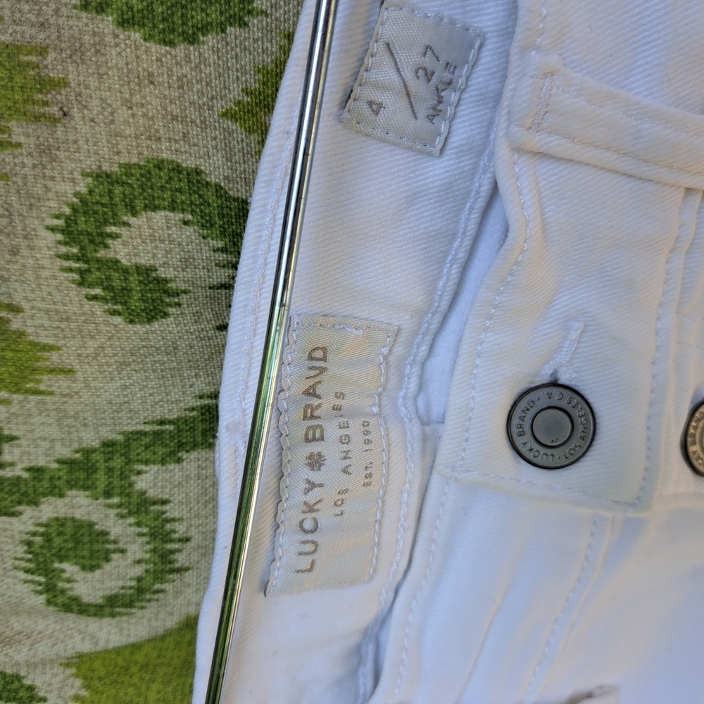 Lucky Brand White Women's Jeans Size 4 #78 - Picture 3 of 8